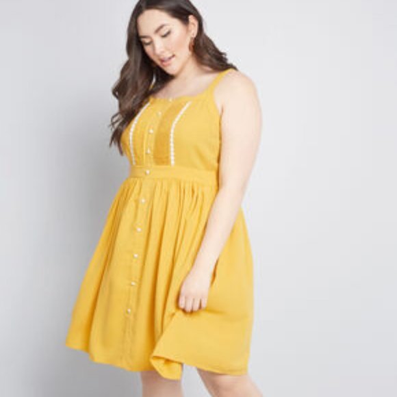 modcloth yellow dress